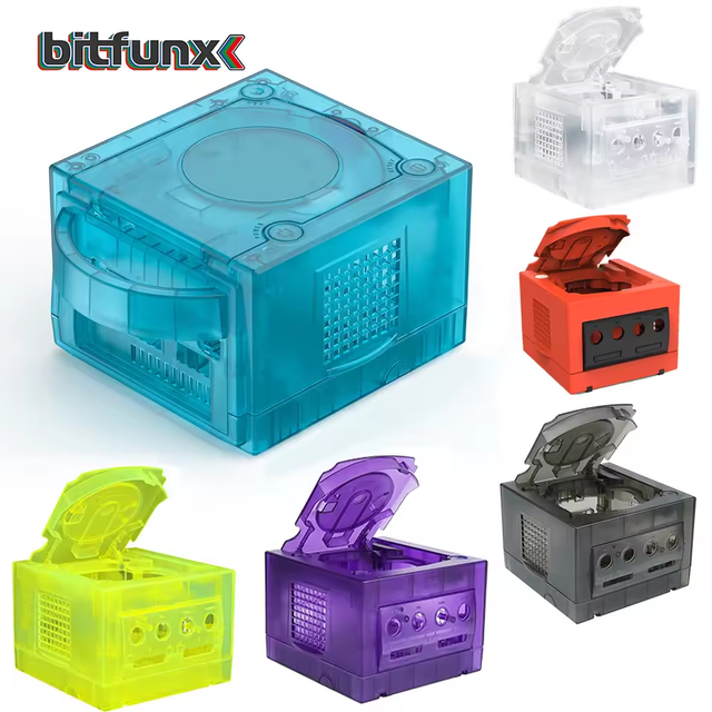 Bitfunx GameCube Replacement Shell NGC Replacement Case for Gamecube GC Video Game Console Housing Retro Game Accessories