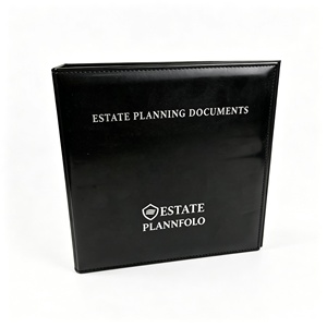 Carpeta de 3 anillas para planificación de estate, organizador familiar de emergencia de PVC con anillas en D de 1 pulgada para documentos en caso de muerte - Product Image 1