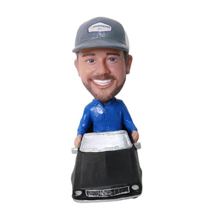 Personnalisez Votre Propre Résine Conduite Papa Bobble Tête Mâle Conduite <span class=keywords><strong>Sa</strong></span> Voiture Cool Figure Collection Bobblehead Statue - Product Image 2