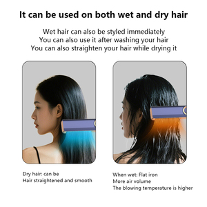 Multistyler Sèche-cheveux et lisseur à air chaud personnalisé, avec aspiration ionique inversée et écran LCD Nega - Product Image 5