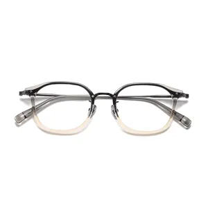 Benyi High Quality Handmade Optical Frames Trendy Unisex Custom Made Optical Glasses With Clear Lens