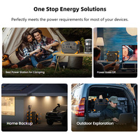 Station d'alimentation portable E3600LFP haute capacité 3600W avec énergie renouvelable, solution d'alimentation de secours pour l'extérieur