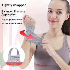 Attelle de soutien réglable pour le poignet avec boucle pour le pouce, enveloppe de compression respirante pour la gaine tendineuse, idéale pour le badminton, le fitness et le yoga - Product Image 2