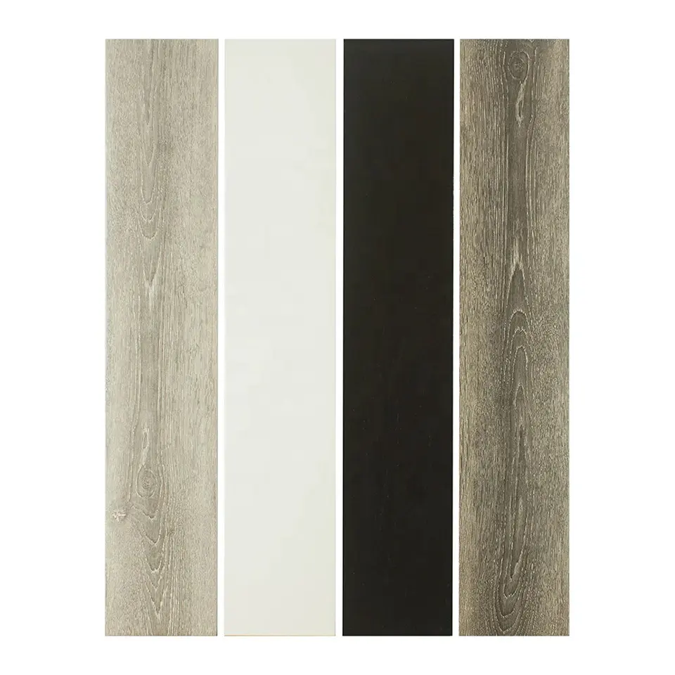 Europeo e Americano stile industriale grigio/nero/bianco di legno piastrelle pavimenti in