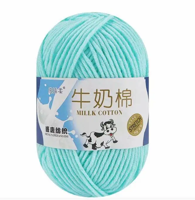 Wholesale 5 strands DIY Hand Knitting Cardigan Scarf Hat Baby Sweater Doll Wool Knitted Hand Crafts Yarn Milk Cotton Yarn