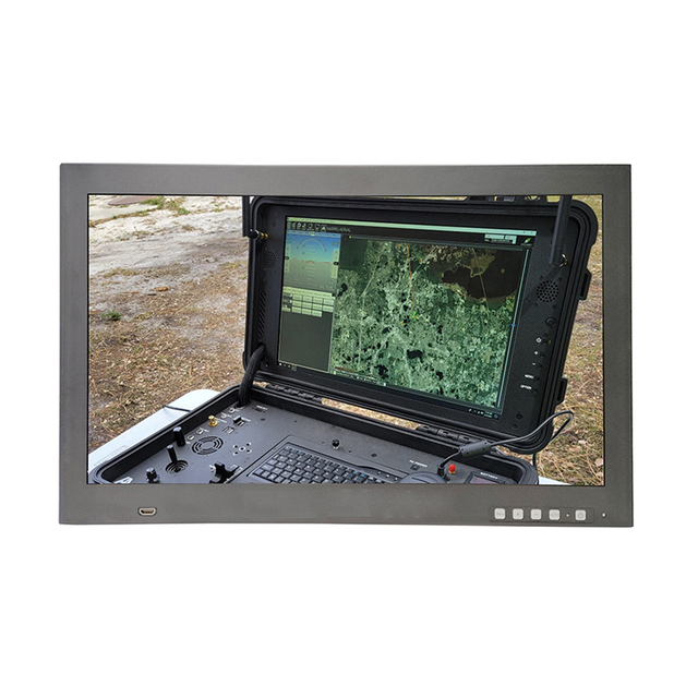 DC 5V Output 23.6 Inch 1500 Nits High Brightness Industrial Monitor with Front HD-MI Input for UAV Ground Console Station