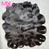 Lot de Cheveux Humains Vierges Indiens Bruts en Gros, Extensions de Cheveux Humains Ondulés, Cheveux de Donneur Unique, Cuticules Alignées, Cheveux de Temple, Fournisseur