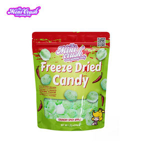 Grosir bersertifikat Halal asam beruang pola Crunch permen <span class=keywords><strong>Gummy</strong></span> Frozen-kering apel rasa kering tas jumlah besar asam dehidrasi - Product Image 3