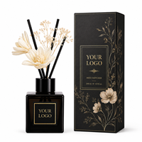 Diffuseur de parfum personnalisé ENO, ensemble de bâtonnets en fibre, bouteille en verre, huile parfumée longue durée, logo de marque privée, fabricant