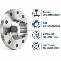 Bride à joint de superposition en acier au carbone avec extrémité à emboîtement pour échangeur de chaleur à coque et tubes ASME B16.5 CL150 RF NPS 2-24