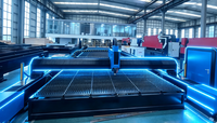 Machine de découpe laser à fibre sur rail au sol 20KW 13035, découpeuse laser grand format pour plaques d'acier épaisses et acier inoxydable