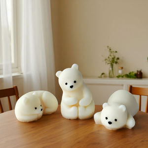 Molde de Silicona 3D de Oso Polar <span class=keywords><strong>para</strong></span> Hacer Velas, Resina Aromática, Decoración de Pasteles de Chocolate - Product Image 3