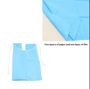 Bavaglino dentale multistrato usa e getta all'ingrosso, bavaglino dentale composto medico, produzione professionale di pettorina dentale fornitore medico - Product Image 2