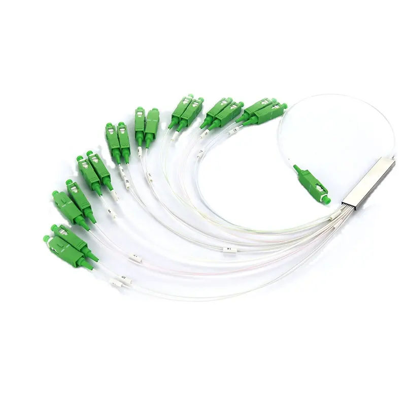 PLC Splitter 1x2 1x4 1x8 1x16 1x32 1x64 Wavelength 1260 - 1650nm Bare Fiber Type Fiber optic