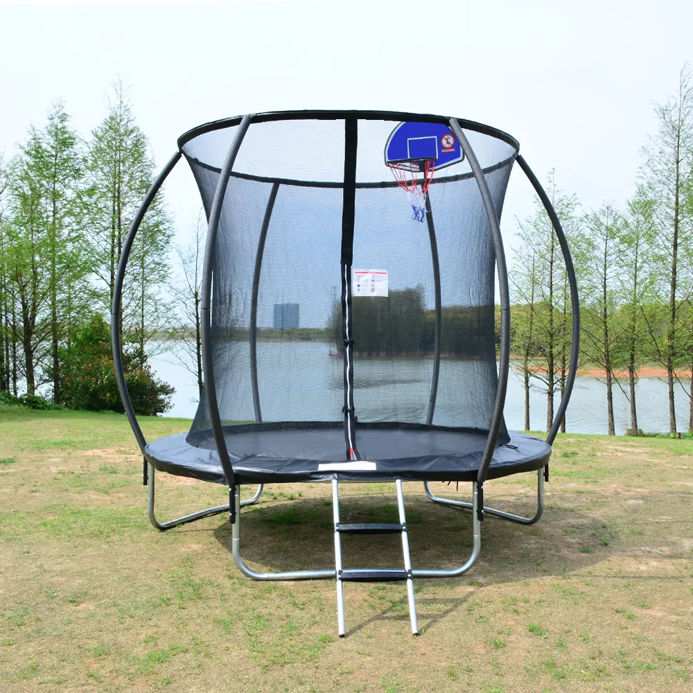 Winkelcentrum Outdoor 8ft Tranpoline Met Veiligheidsbehuizing Net