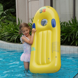 Divertida Tabla de Surf Inflable para Niños, Flotador Rosa y Azul, Ayuda para Nadar en Piscina y Playa - Product Image 2