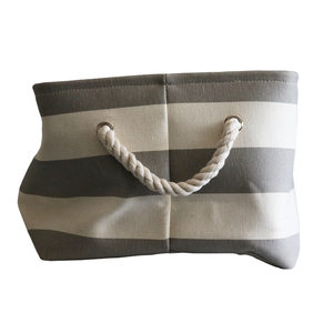 Plusieurs Tailles Bébé Jouet <span class=keywords><strong>Livre</strong></span> Noir Et Blanc Coton classe <span class=keywords><strong>bac</strong></span> De Rangement Empilable Avec Poignée De Corde - Product Image 3
