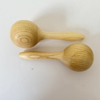 Wholesale Kid Wood Maracas Shaker Hand Rattle Percussion Musical Instrument Educational Toy for Grasp Sight Listen Training Toy