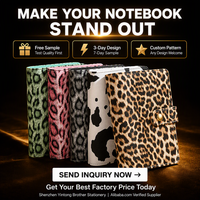 Agenda A6 con Estampado de Leopardo Creativo para Uso Transfronterizo, Carpeta de Hojas Sueltas con 6 Anillas, Cuaderno de Presupuesto, Regalo