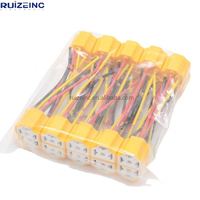 Enchufe de cerámica para faros delanteros de coche, enchufe de cerámica H4 resistente a altas temperaturas, enchufe de cerámica H4, enchufe de Faro de tres enchufes para coche