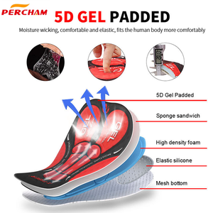 Short de cyclisme personnalisé 5D rembourré en gel pour hommes avec 3 poches sangle grainée de l'artisanat italien pour la course sur route - Product Image 4