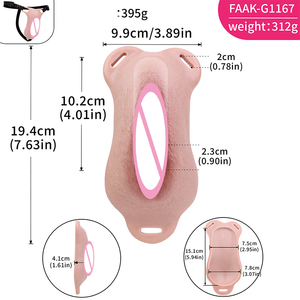 FAAK Real MTF Silicone Male Crossdressing Underwear Ultra Lifelike Hairy Simulated Vagina Panties Insertable Clitoris for Men - Product Image 2