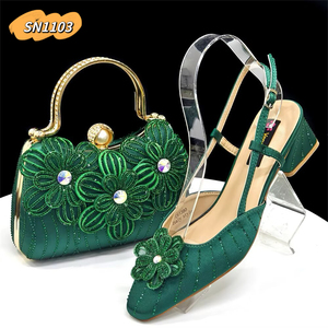 Inmyshop 2025 Set di Scarpe e Borse Nigeriane per Matrimonio Design Italiano Alta Qualità Belle Scarpe Abbinate a Borsa Coordinata - Product Image 6