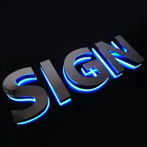Индивидуальные светодиодные буквы канала наружный магазин вывесок 3d акриловый логотип пользовательский знак