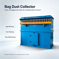 Nouveau filtre à sac robuste prêt à l'emploi |   Système de collecte de poussière industrielle avec une efficacité de suppression de la poussière de 99 % et une garantie d'un an