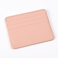 Porte-cartes d'identité en cuir PU Urban Simplicity en gros, porte-cartes de crédit personnalisé avec logo, mini porte-cartes de visite en cuir
