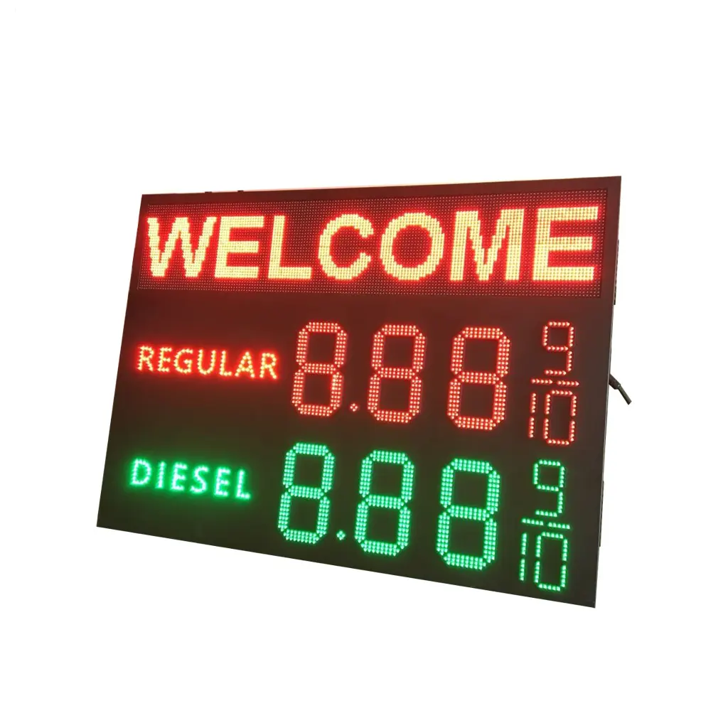 LED Digital panel Gas Station LED Display Screen LED Gas Price Sign