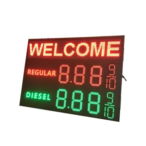 LED 数字面板加油站 LED 显示屏 LED 燃气价格标志