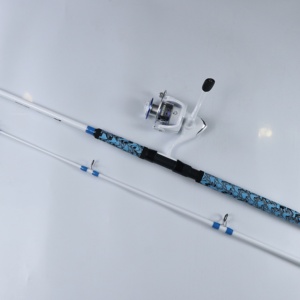 YOKI Combo de pêche télescopique durable PowerStik pour eau salée et eau douce, idéal pour la pêche côtière en hiver - Product Image 1