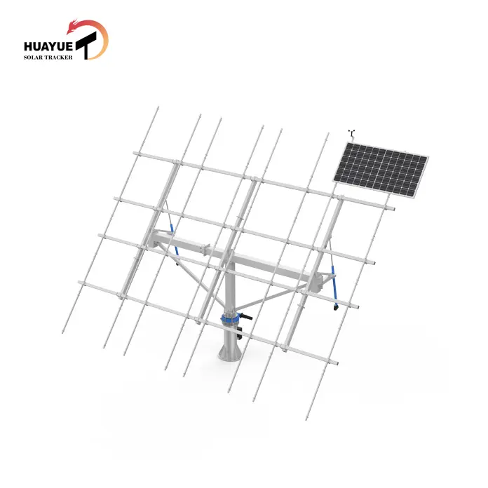 12kw HYS-24PV-144-M-2LSD Top Quality Dual Axis Solar Tracker Structure Sun Tracking With Fair Solar Tracker Price