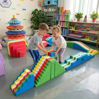 Blocs d'escalade géants en mousse EVA souple et colorée, ensemble d'entraînement sensoriel et sportif pour enfants, jouet éducatif pour aire de jeux intérieure