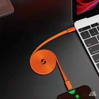 Câble plat magnétique USB-C vers USB-C 240W, cordon de charge rapide PD, transfert de données
