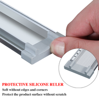 Regla de Corte de Seguridad de Aluminio, Herramientas de Medición de Escala, Regla de Corte para Plotter / Regla Recta / Regla para Publicidad