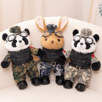 Super doux confort lapin poupée Panda armée mignon peluche peluche jouet cadeau d'anniversaire pour filles ou enfants peluche fabricant