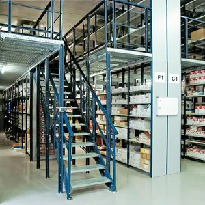 Mezzanine Metal flooring With Loading Zone Warehouse Storage Mezzanine System Mezzanine Racking