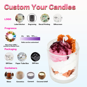 Commercio all'ingrosso <span class=keywords><strong>fai</strong></span> <span class=keywords><strong>da</strong></span> <span class=keywords><strong>te</strong></span> candela di cibo fatto a mano di lusso profumato gelato <span class=keywords><strong>candele</strong></span> aromatiche per Dessert completamente personalizzabili - Product Image 5