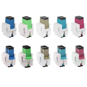 SC-SC ตัวเชื่อมต่อไฟเบอร์แบบ Singlemode UPC UPC Connector Low Loss 1G 100G ความเร็วสูงเชื่อมต่อแบบ Simplex 9 125m อะแดปเตอร์ - Product Image 4