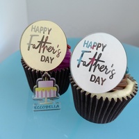 Fröhlicher Vatertag Bester Papa Aller Zeiten Mini Acryl Cupcake-Topper für Vatertags-Kuchendekoration