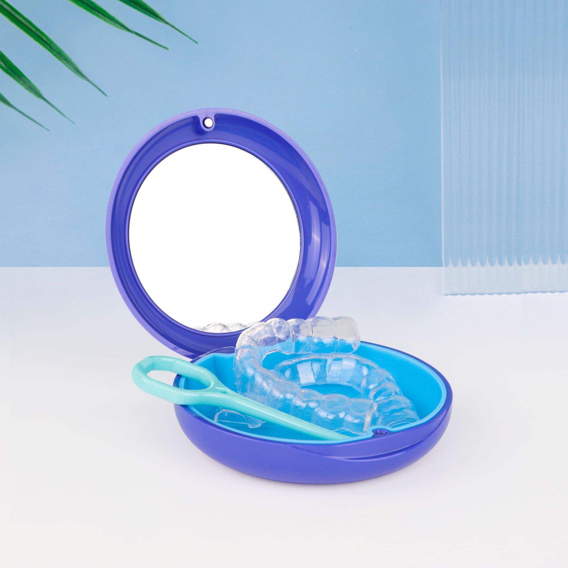 Azul oscuro esmerilado