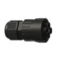 Conector Redondo Macho IP68 de 4 Pines, 17.5A 450V CA, con Abrazadera de Tornillo para Iluminación LED de Calle