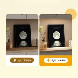 Lámpara Nocturna LED Moderna con Cuadro Decorativo, Altavoz Inalámbrico de 4000mAh, Decoración para el Hogar - Product Image 4