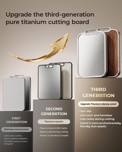 Tabla <span class=keywords><strong>de</strong></span> Cortar <span class=keywords><strong>de</strong></span> Titanio <span class=keywords><strong>y</strong></span> <span class=keywords><strong>Madera</strong></span> 2026, Doble Cara, No Tóxica, con Base Giratoria - Product Image 4