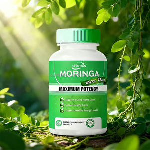 Harga grosir OEM Label pribadi 100% murni daun <span class=keywords><strong>Moringa</strong></span> organik kapsul ekstrak suplemen Herbal untuk dijual - Product Image 1