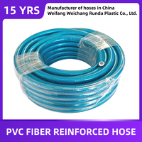 Tuyau d'air haute pression renforcé de fibres de PVC résistant au vieillissement doux de haute qualité