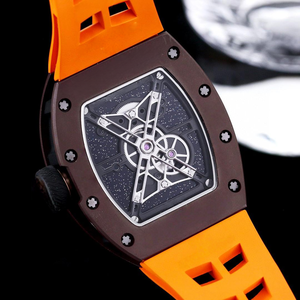 Montre mécanique RM 52-05 avec boîtier en alliage métallique de luxe, cadran en forme de casque d'astronaute, tourbillon, forme tonneau, montre à remontage manuel pour homme - Product Image 5