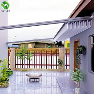 Auvent électrique pliable intelligent, imperméable, rétractable, avec angle réglable pour <span class=keywords><strong>terrasse</strong></span> - Product Image 4